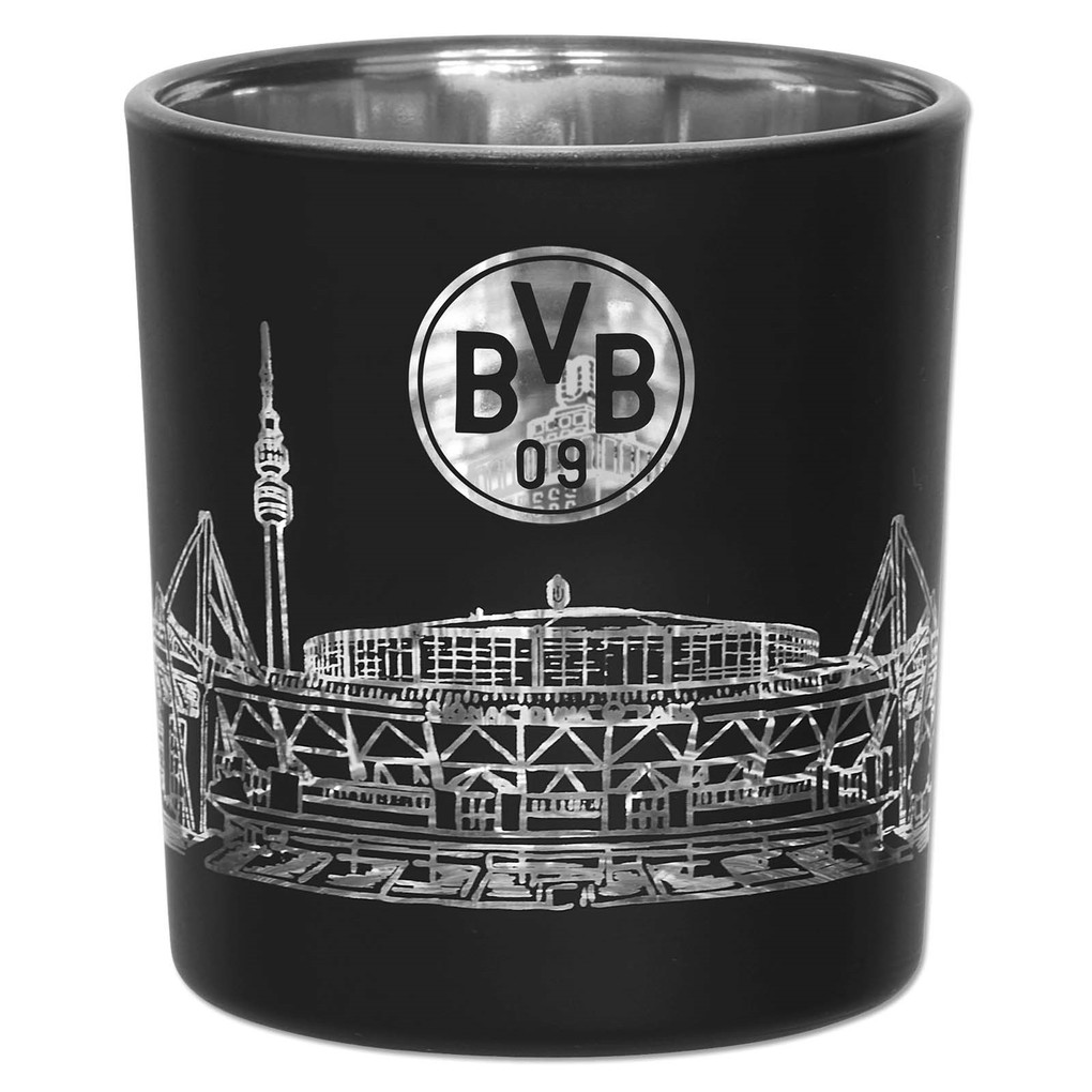 BVB Borussia Dortmund Windlicht Teelicht Glas ca. 8 cm