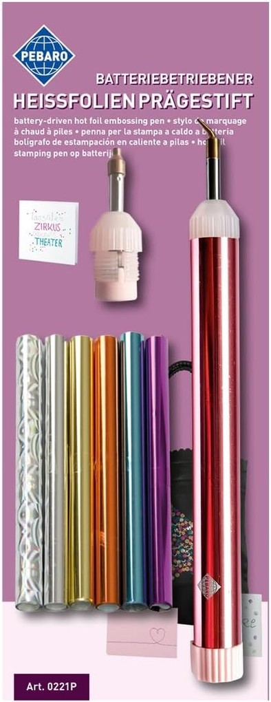 PEBARO 0221P - Batteriebetriebener Heißfolien-Prägestift