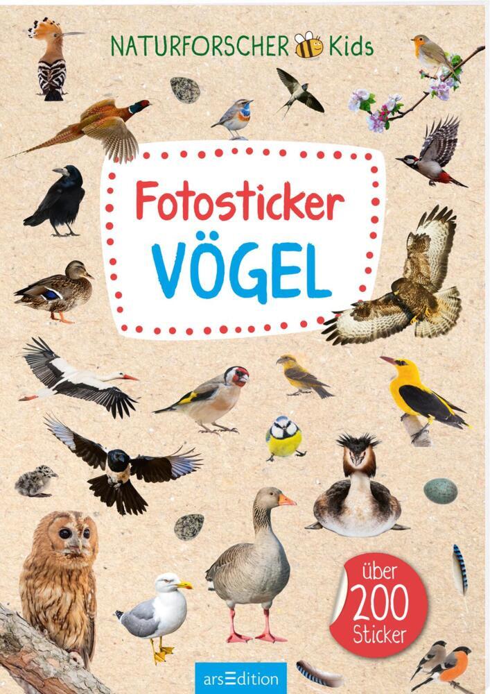 Naturforscher-Kids - Fotosticker Vögel