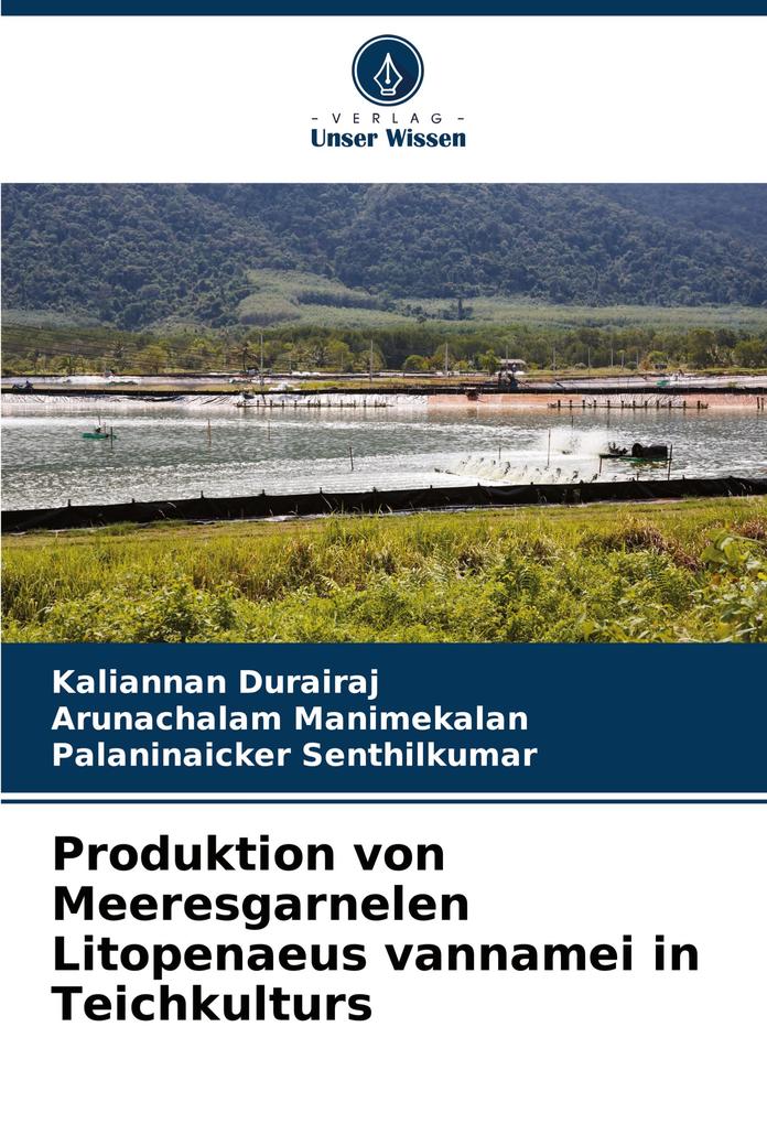 Produktion von Meeresgarnelen Litopenaeus vannamei in Teichkulturs