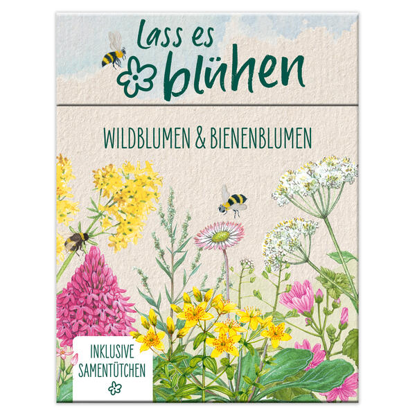 Lass es blühen - Wildblumen und Bienenblumen erkennen inkl. Samentütchen