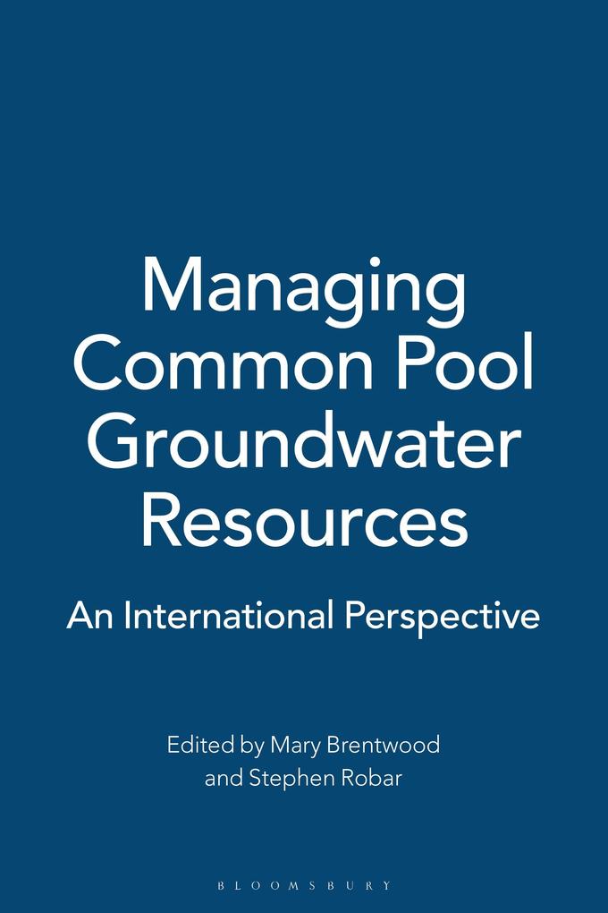 Managing Common Pool Groundwater Resources