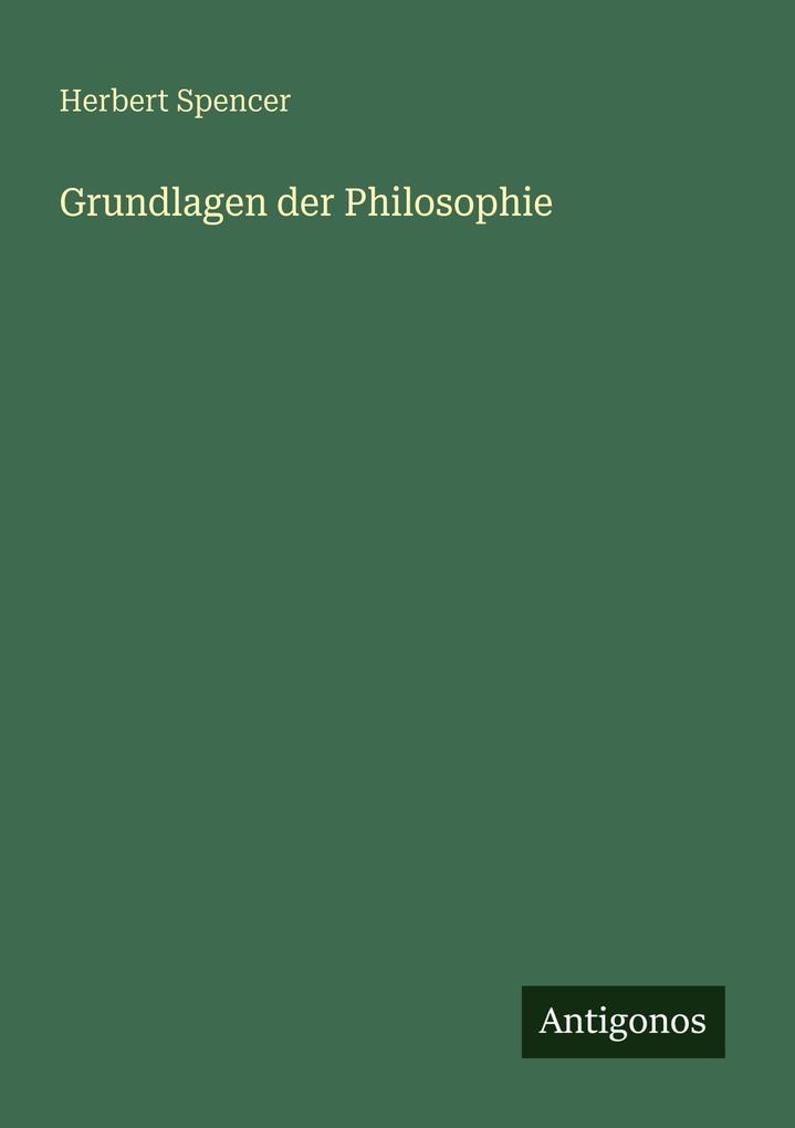 Grundlagen der Philosophie