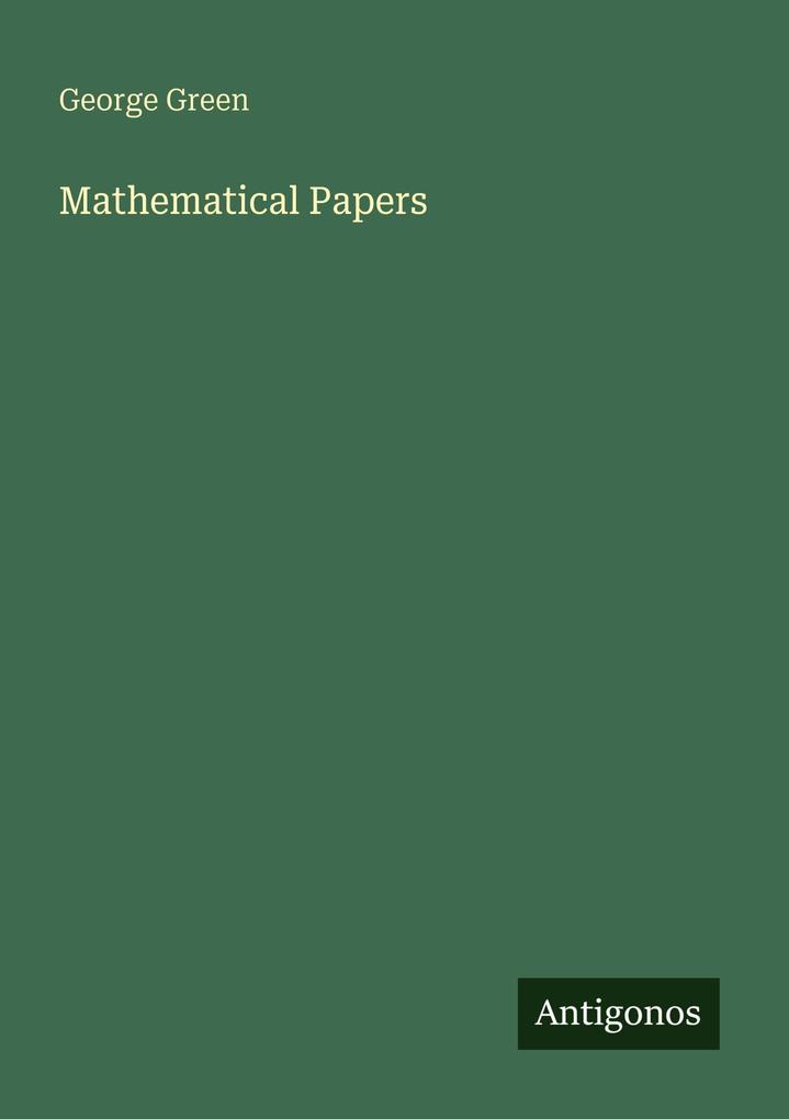 Mathematical Papers