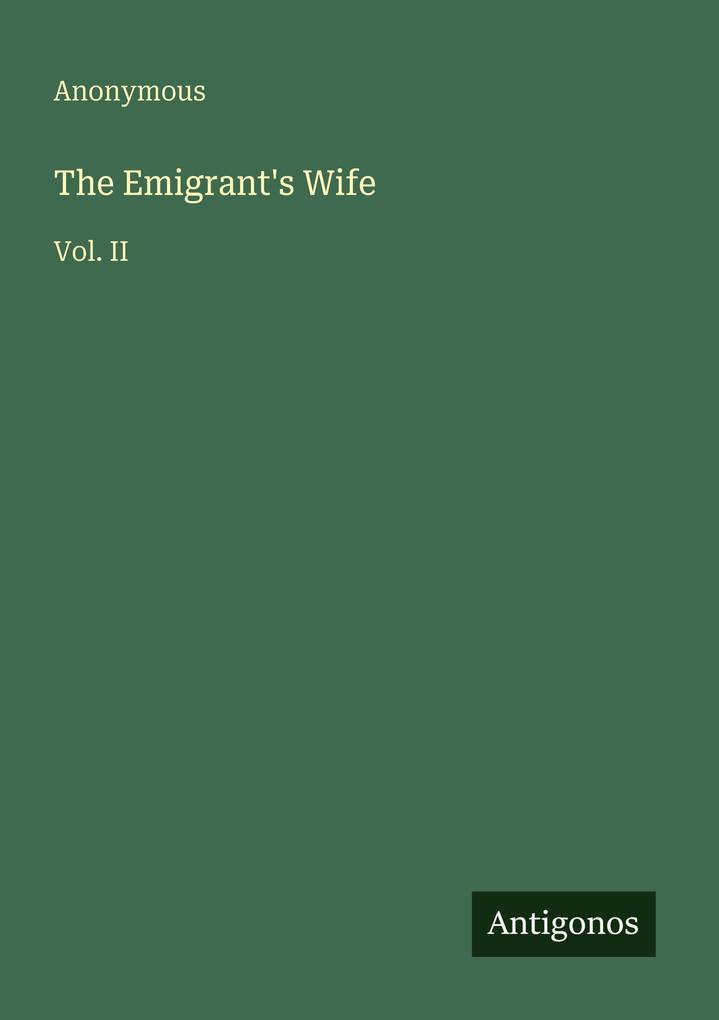 The Emigrant's Wife