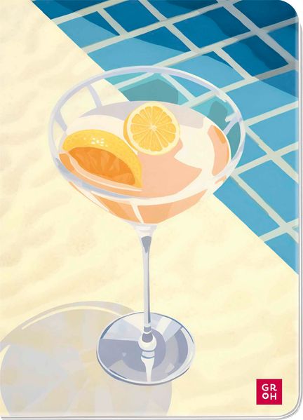 Notizheft Sonne Cocktail