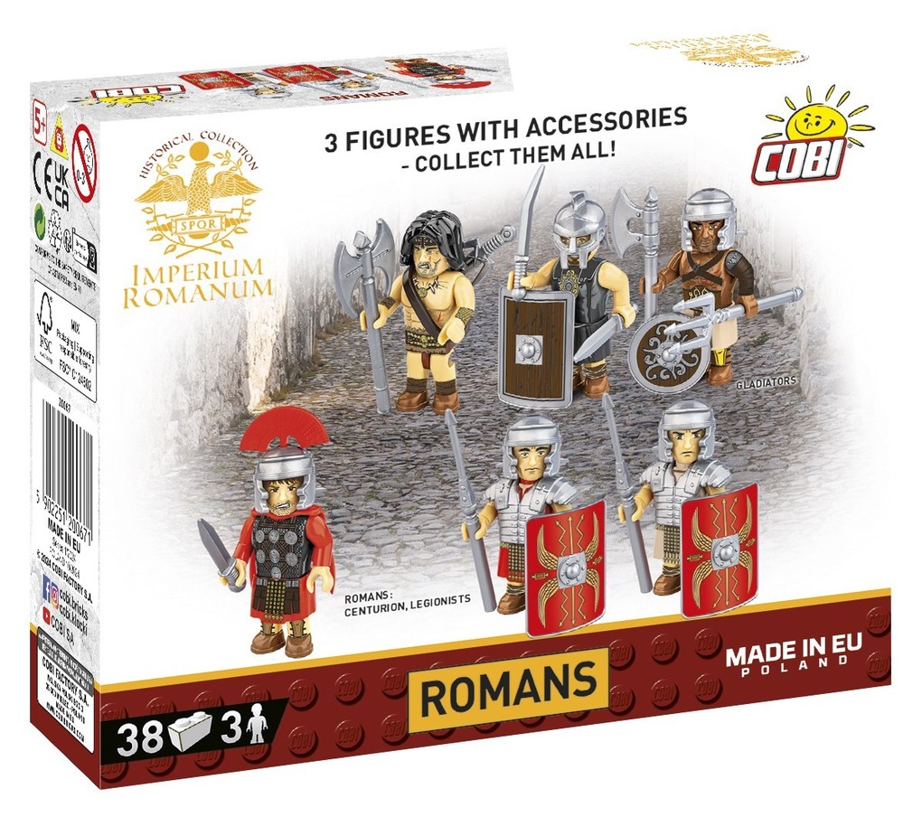 COBI Imperium Romanum 20067 - Romans Figuren Bausatz 38 Klemmbausteine