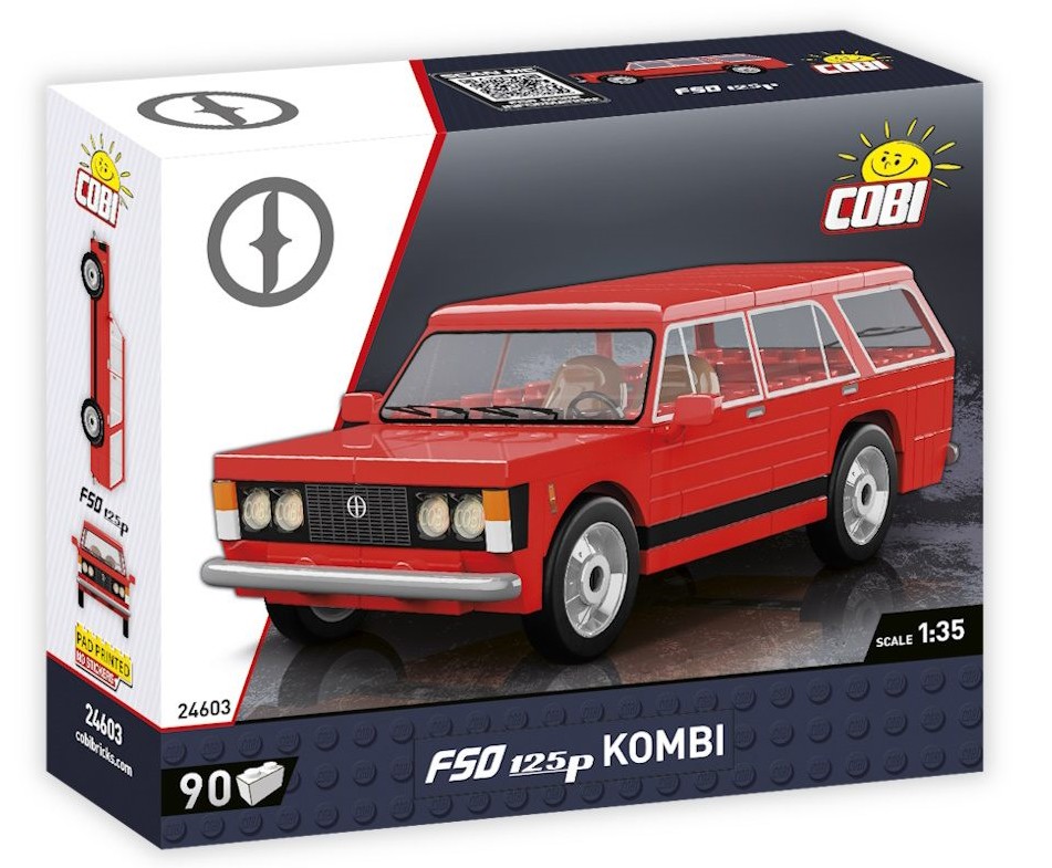 COBI Youngtimer 24603 - FSO125P Kombi Bausatz 1:35 90 Klemmbausteine