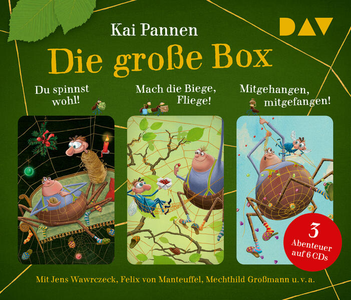 Die große Box. Du spinnst wohl! - Mach die Biege Fliege! - Mitgehangen mitgefangen!