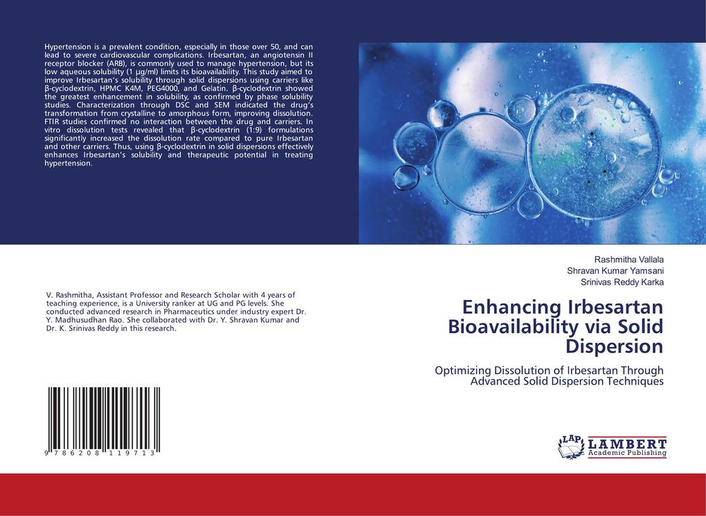 Enhancing Irbesartan Bioavailability via Solid Dispersion