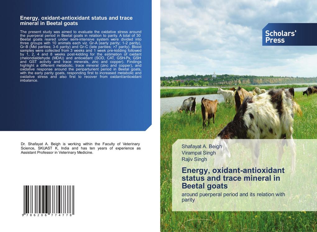 Energy oxidant-antioxidant status and trace mineral in Beetal goats