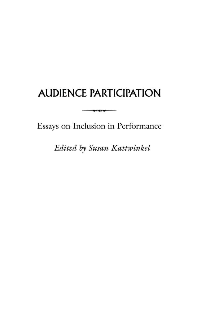 Audience Participation