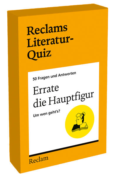 Errate die Hauptfigur. Um wen geht's? 50 Fragen und Antworten für Büchermenschen