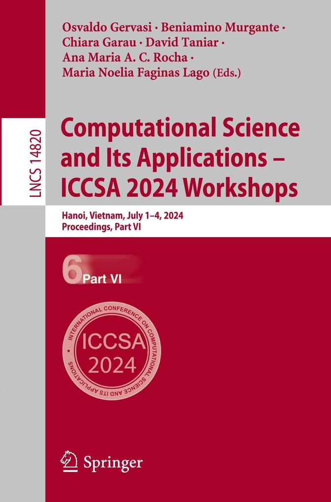 Computational Science and Its Applications - ICCSA 2024 Workshops