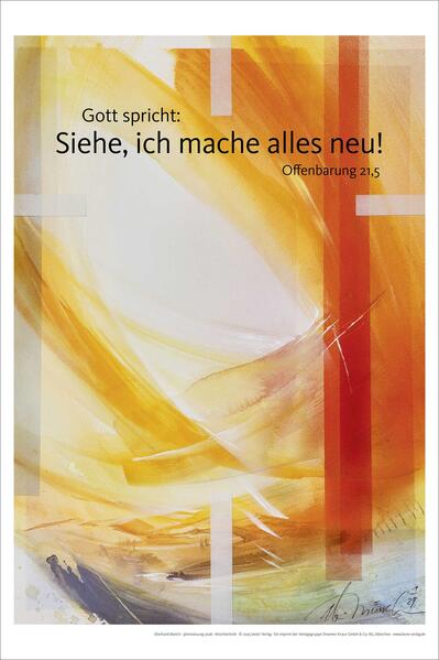 Jahreslosung Eberhard Münch 2026 Kunstdruck 40 x 60 cm