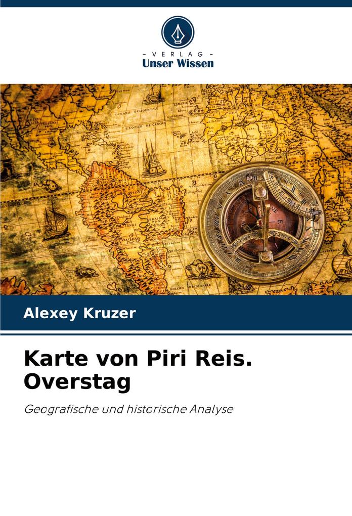 Karte von Piri Reis. Overstag