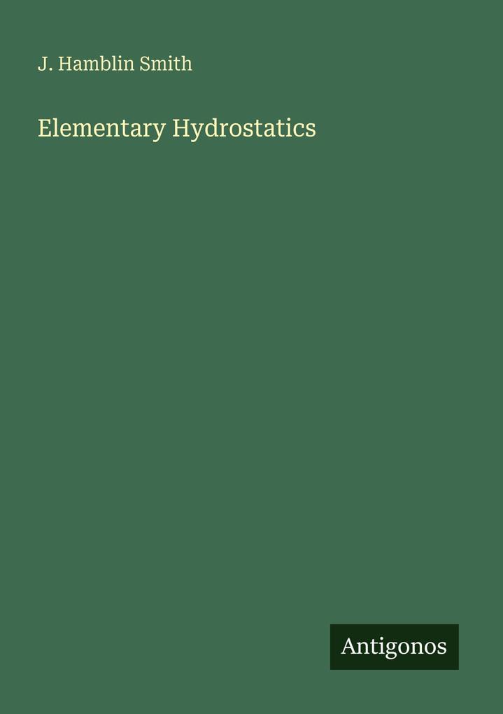 Elementary Hydrostatics