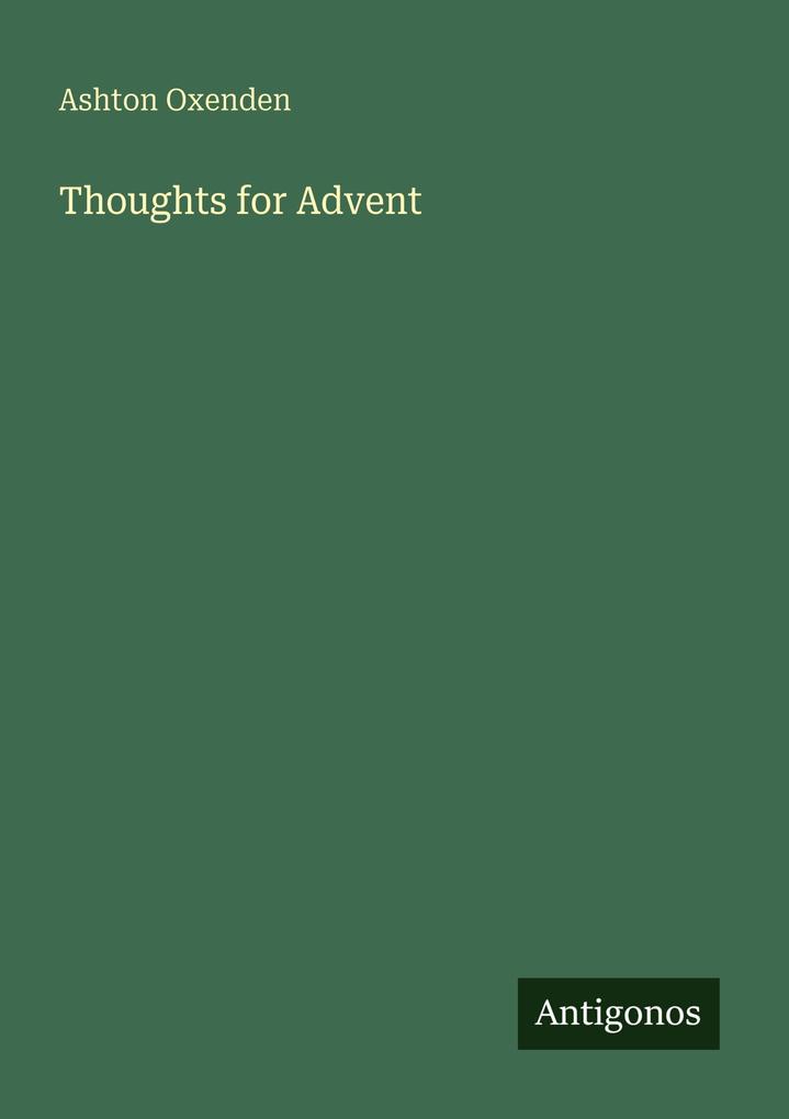 Thoughts for Advent
