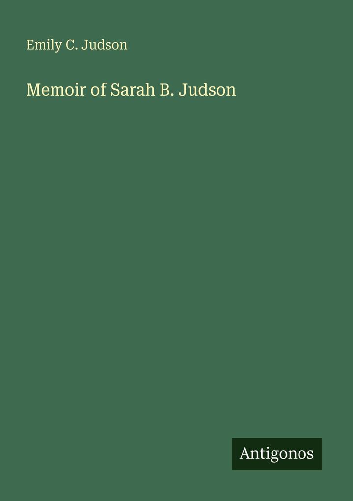 Memoir of Sarah B. Judson