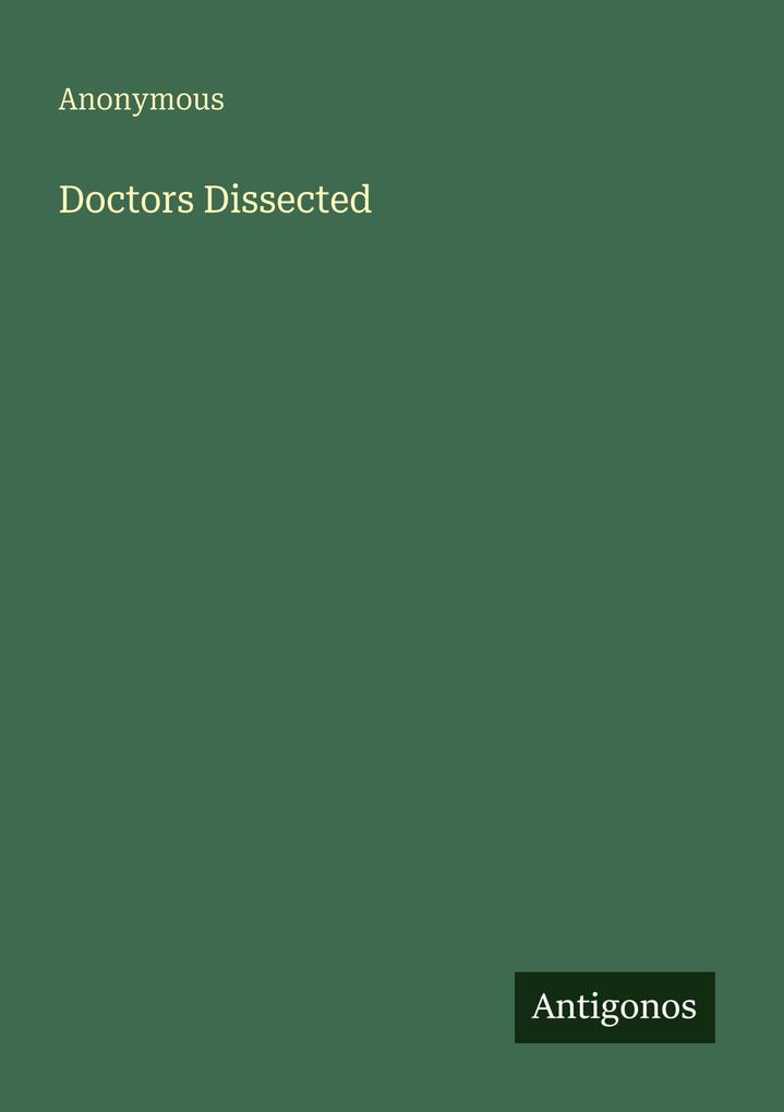 Doctors Dissected