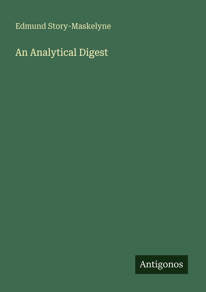 An Analytical Digest