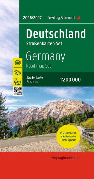 Freytag + Berndt Freytag & Berndt Straßenkarte Deutschland Set 2026/2027 1, 200.000
