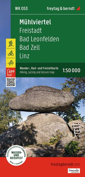 freytag & berndt Wanderkarte WK 053 Mühlviertel Freistadt - Bad Leonfelden - Bad Zell - Linz 1:50.000