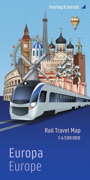 freytag & berndt Rail Travel Map Europa 1:45 Mio.
