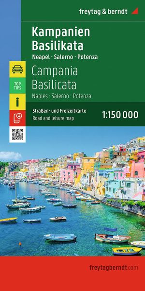 freytag & berndt Straßenkarte Kampanien - Basilikata 1:150.000