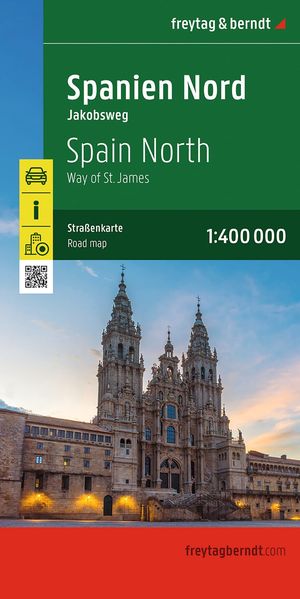 Spanien Nord - Jakobsweg Straßenkarte 1:400.000 freytag & berndt