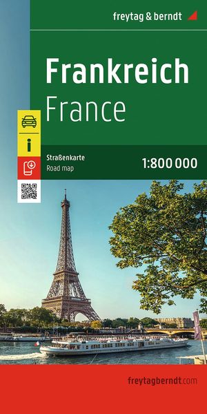 Freytag + Berndt Freytag & Berndt Straßenkarte Frankreich 1, 800.000
