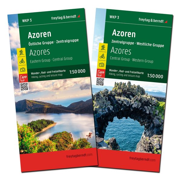 Azoren Wander- Rad- und Freizeitkarte 1:50.000 freytag & berndt