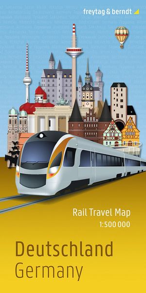 freytag & berndt Rail Travel Map Deutschland 1:500.000