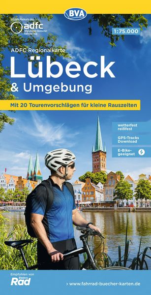 BVA ADFC Regionalkarte Lübeck und Umgebung 1:75.000