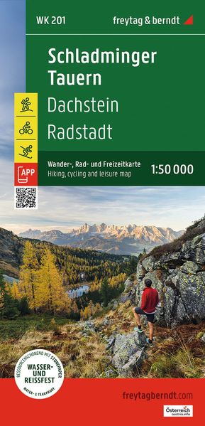 Freytag + Berndt Freytag & Berndt Wanderkarte Wk 201 Schladminger Tauern Dachstein - Radstadt 1, 50.000