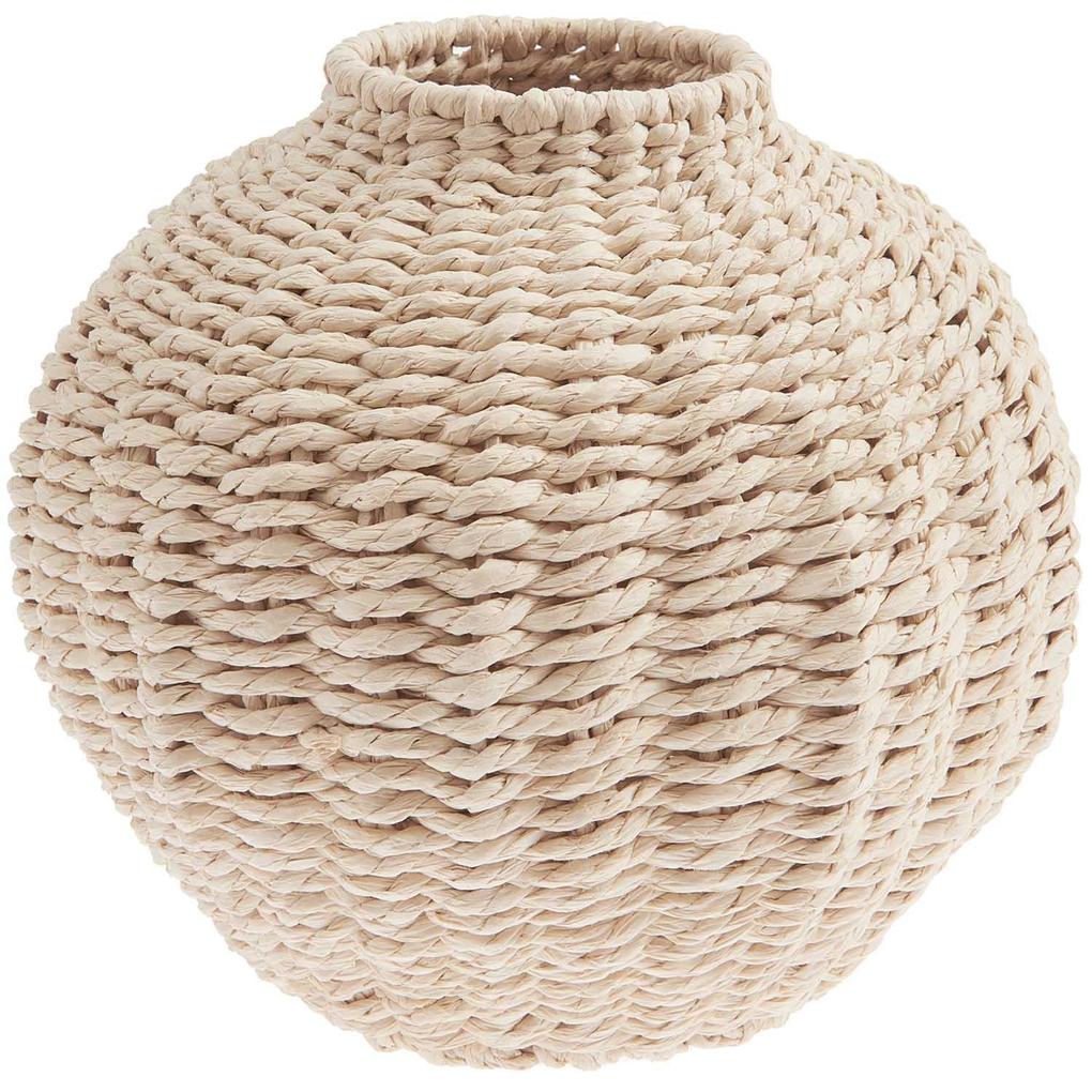 Vase Geflecht oval Natur Ø=21 x 19cm