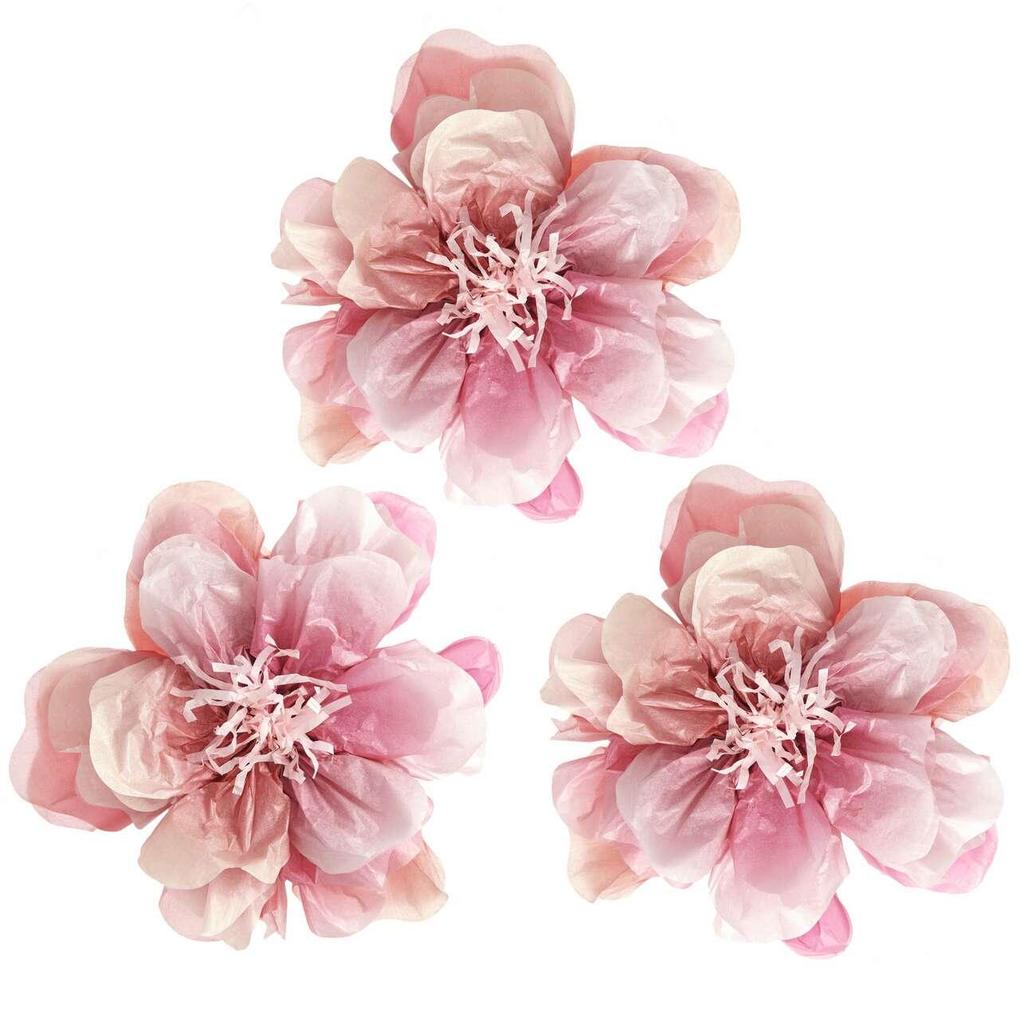 Seidenpapierblumen Wildrose M FSC MIX Ø 28 cm 3 Stk