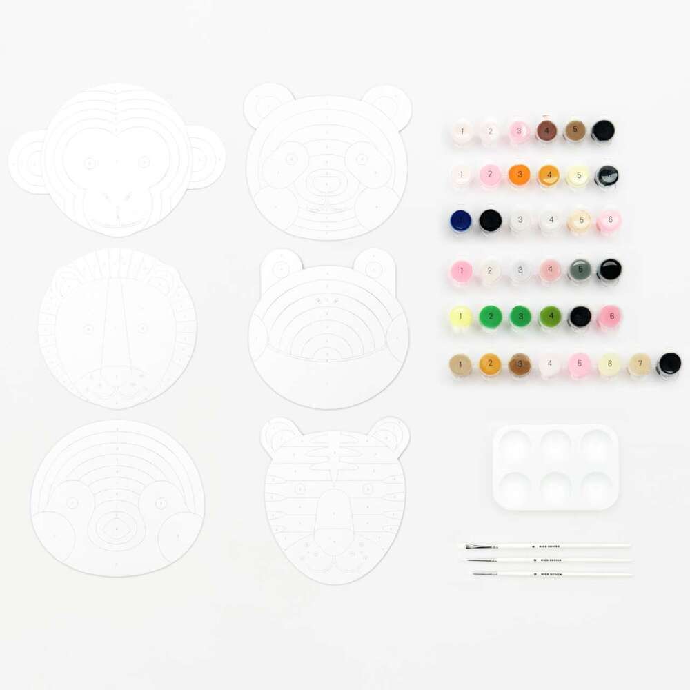 Malen Nach Zahlen Set of 6 friends 6 Motive FSC 100%