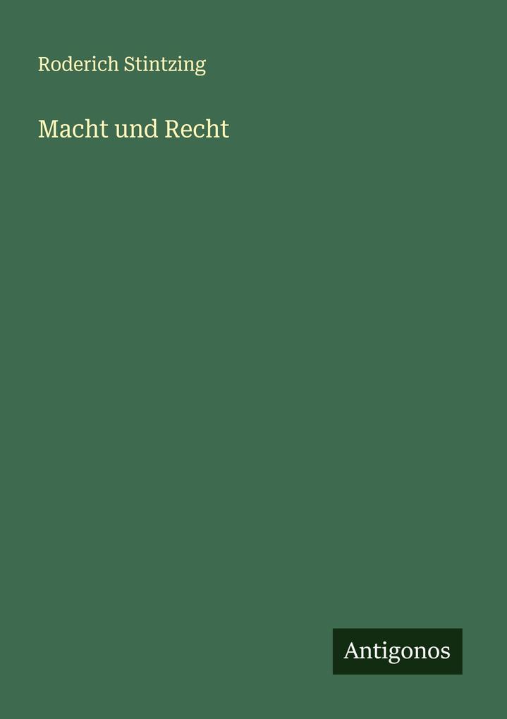 Macht und Recht