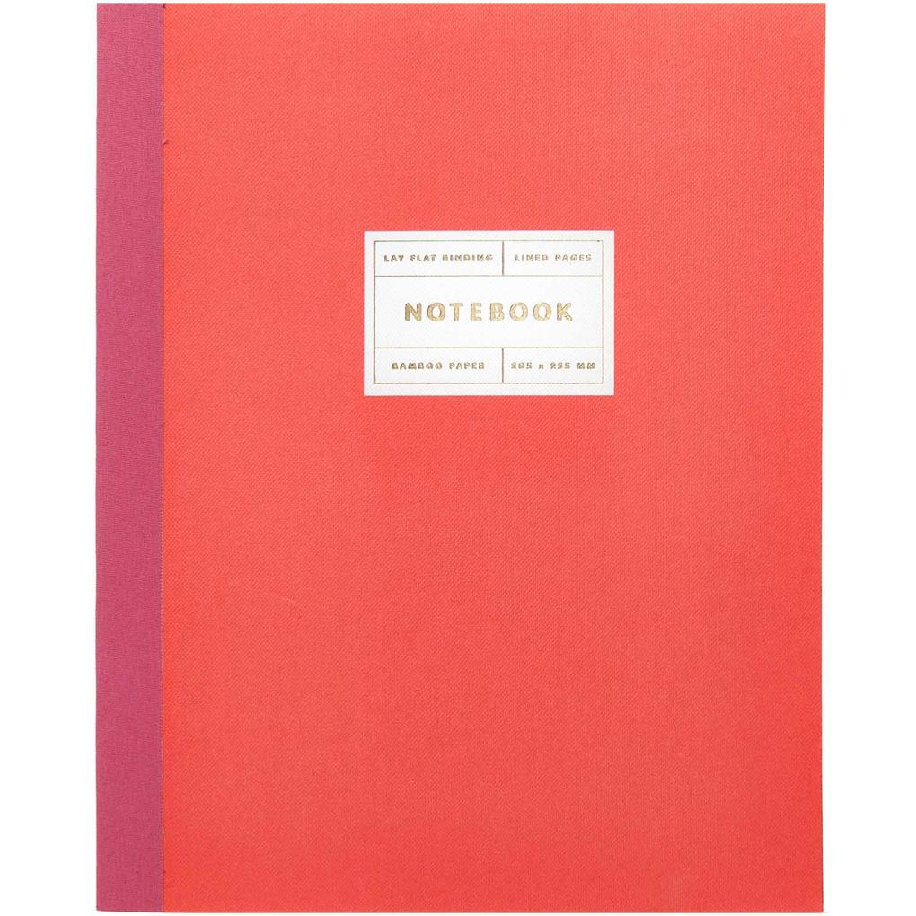 Notizbuch L Neonrot 80 Seiten 100 g/m²
