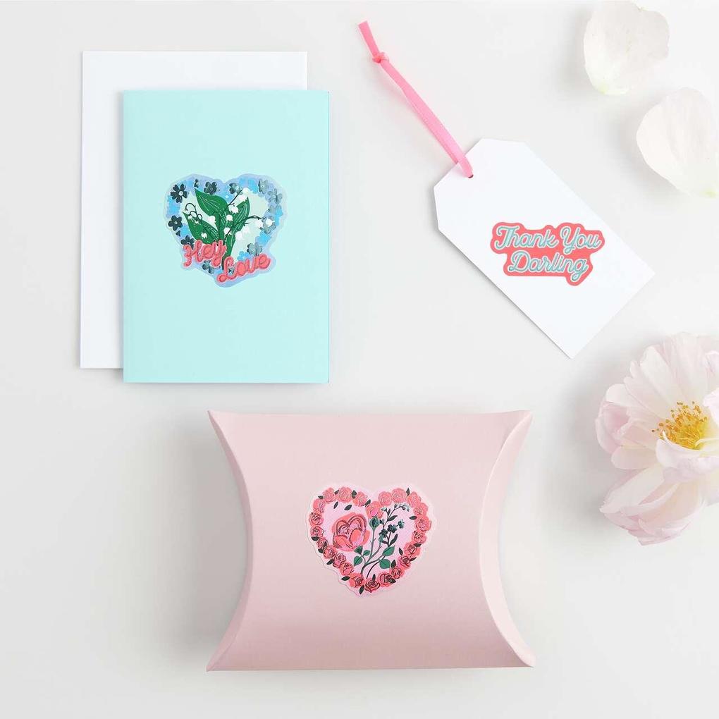 Sticker La vie en Rose Herzen FSC MIX 100 Stk
