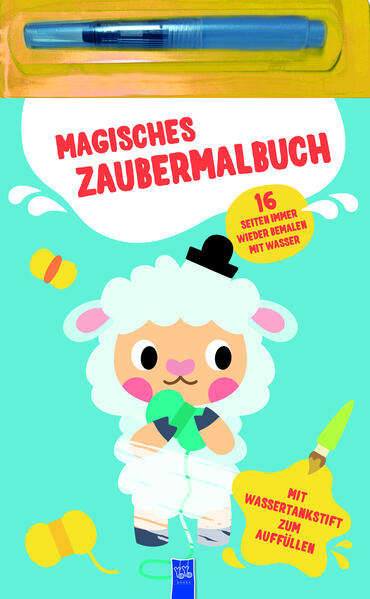 Magisches Zaubermalbuch - Blau (Schaf)