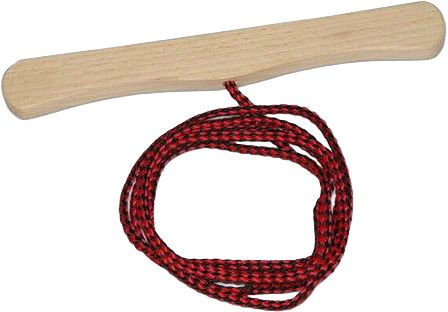 Zugleine mit Holz-Griff