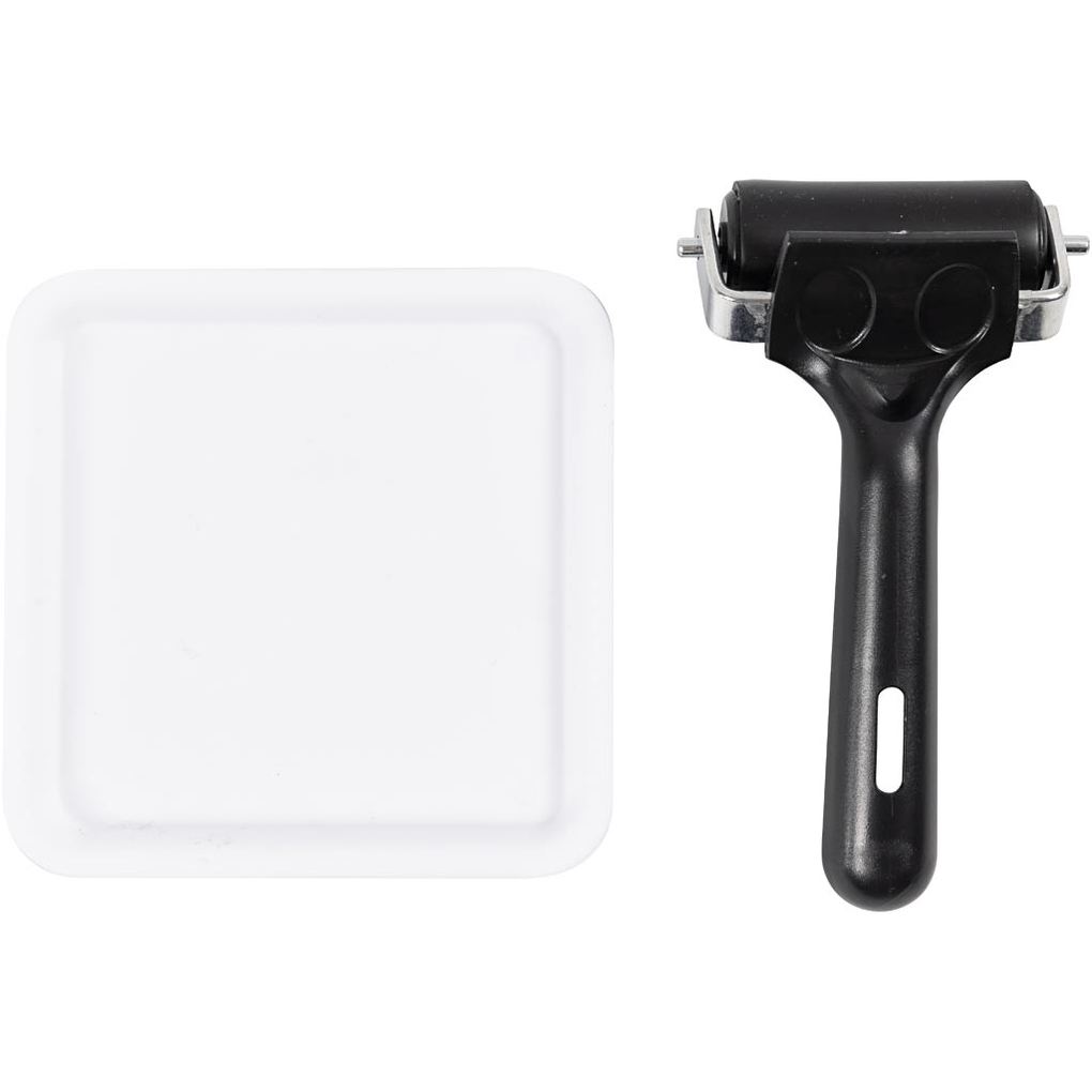 Creativ Company Werkzeugsatz für Linoldruck Breite 6 cm Größe 12x12 cm
