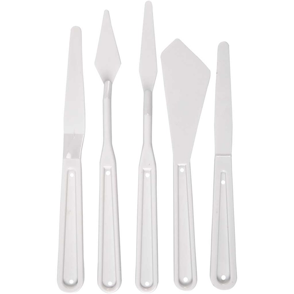 Creativ Company Plastik Spachtel L 17-20 cm B 13-33 mm Weiß 1 Stk
