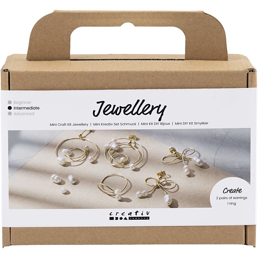 Creativ Company Mini Kreativ Set Schmuck Drahtohrringe Vergoldet