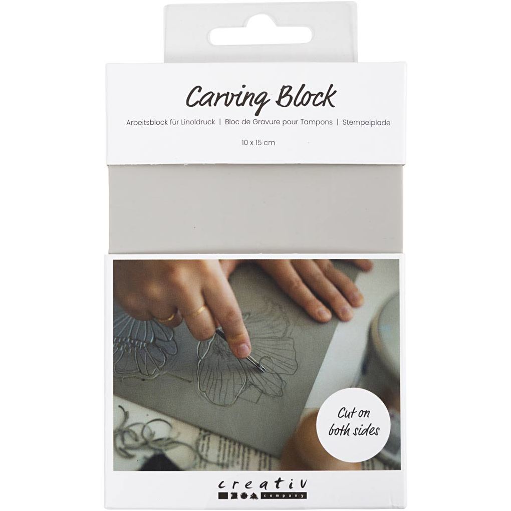 Creativ Company Stempelblock 10x15 cm Hellgrau 1 Stk