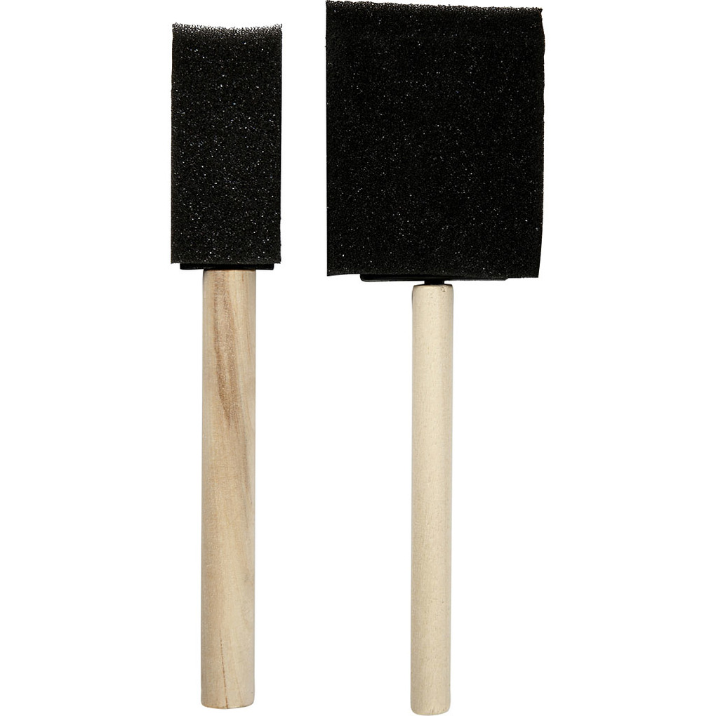 Creativ Company Schwammpinsel L 155-16 cm B 25+50 mm 2 Stk