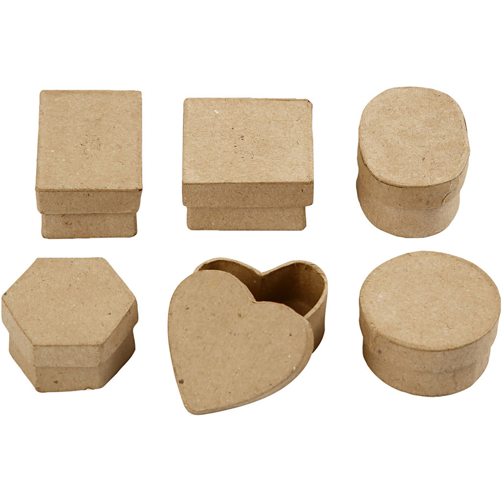 Creativ Company Mini-Schachteln H 3 cm D 4-6 cm 6 Stk