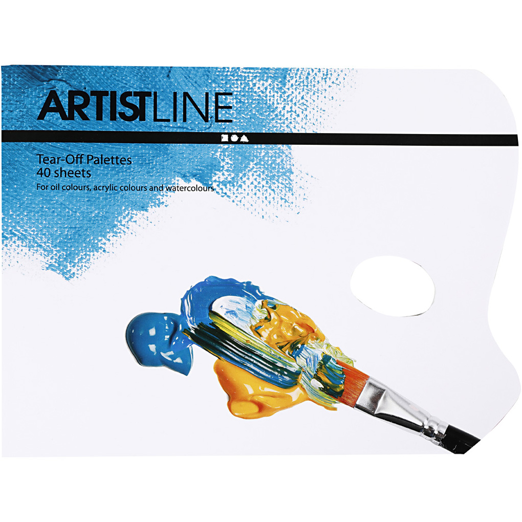 Creativ Company Abreiß-Palette L 31 cm B 23 cm Weiß 1 Stk